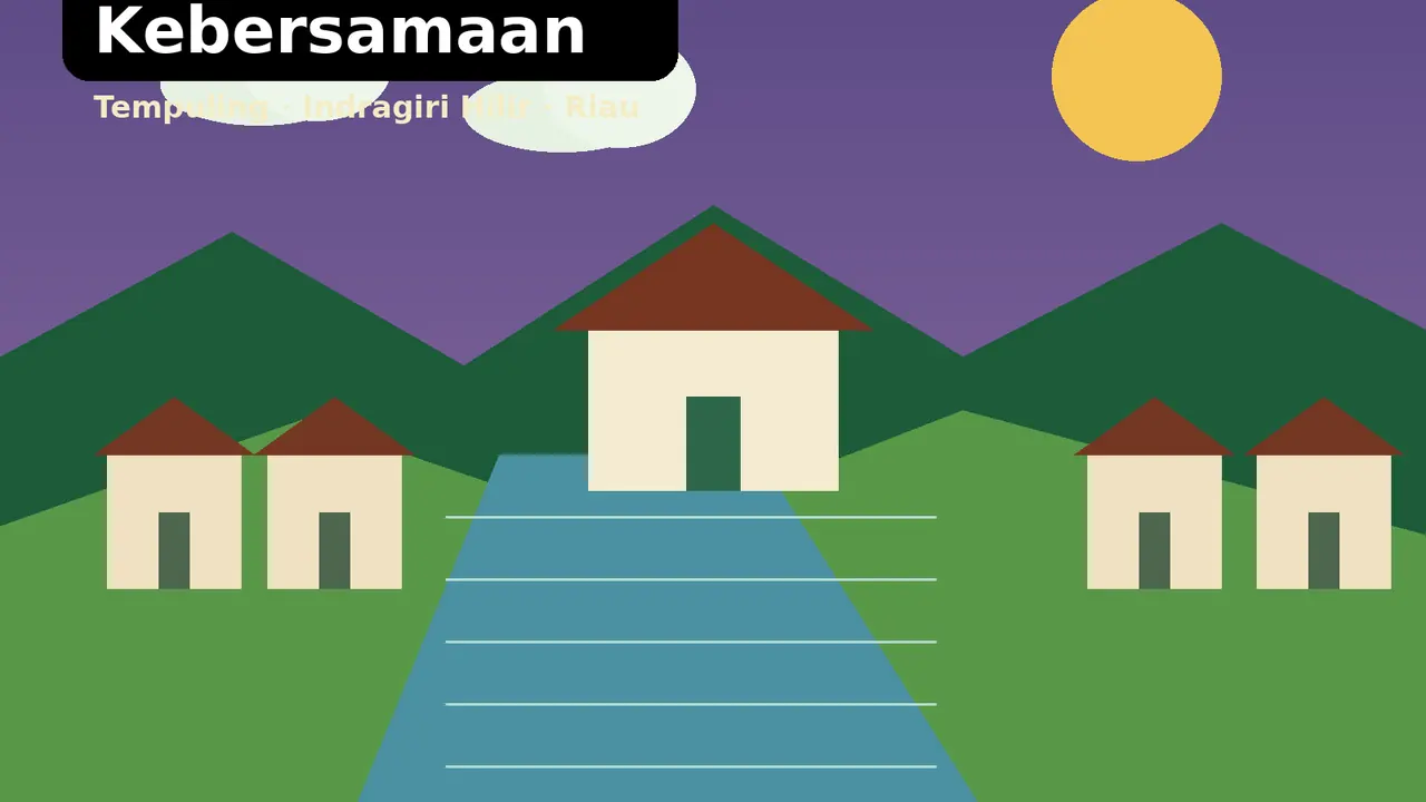 Ilustrasi kebersamaan warga Harapan Jaya