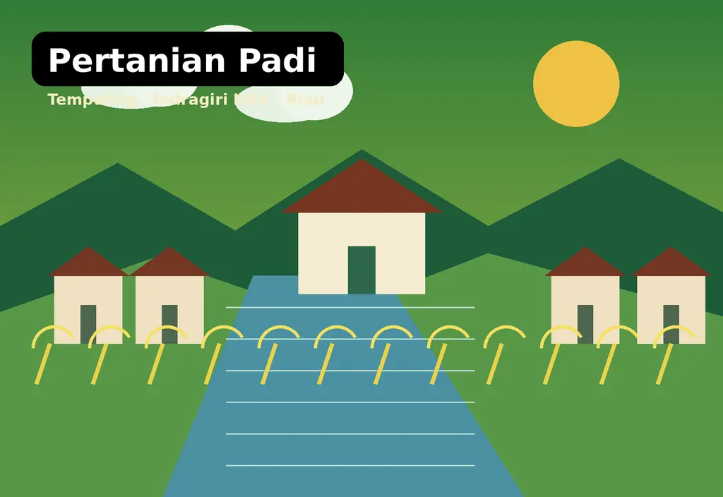Ilustrasi Pertanian padi & pangan Desa Harapan Jaya